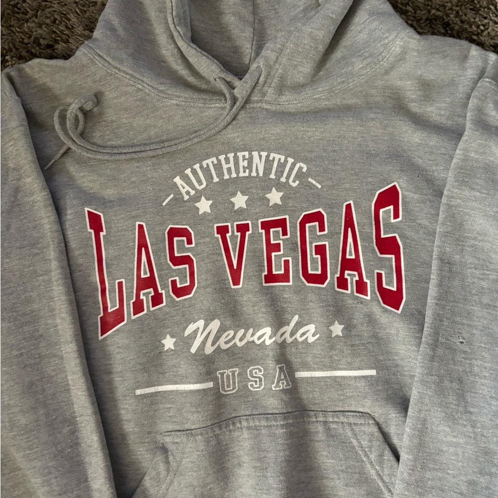 Gray and Red Hoodie